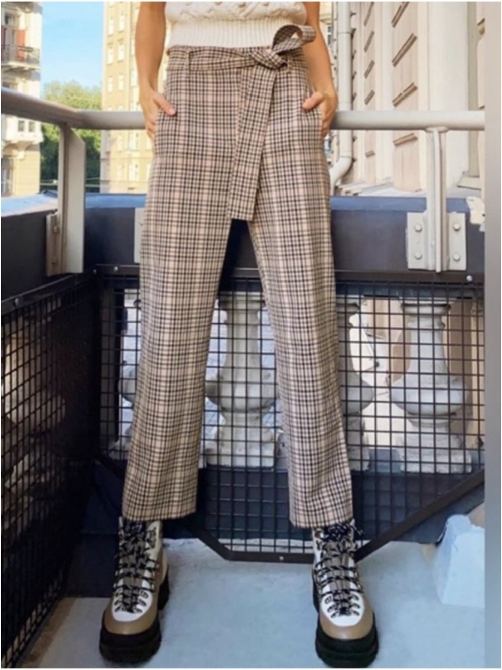 ARITZIA WILFRED NEW TIE-FRONT PANT SIZE 6 - Picture 9 of 13